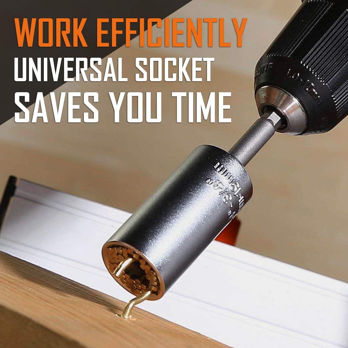 Universal Socket Wrench 7–19mm – Magic Grip Multifunction Drill Adapter Universal Socket Wrench 7–19mm – Magic Grip Multifunction Drill Adapter